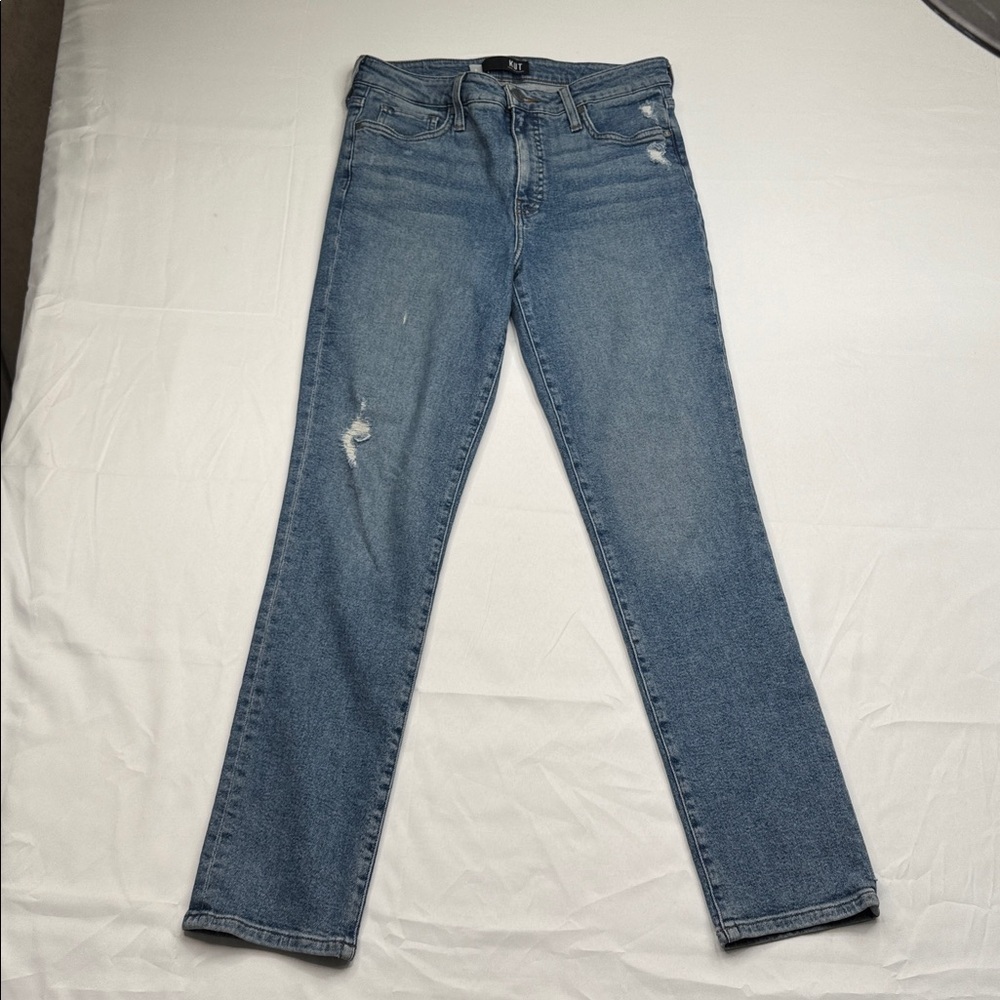 Kut from the Kloth Chrissie Cigarette Leg Womens Size 8 Blue Denim High-Rise